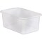 Teacher Created Resources Storage Bin, Plastic, Clear, 6 PK TCR20457 - alternate 2